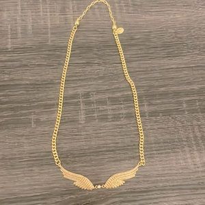 Melania Clara wing choker necklace with extender (magnetic closure)